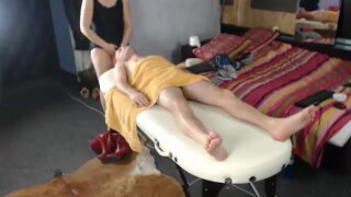Amazing Masseuse Fornicate Games Homemade Sex With Client Voyeur 